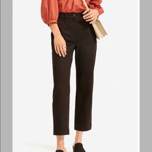 Everlane straight leg crop 2 pants black
